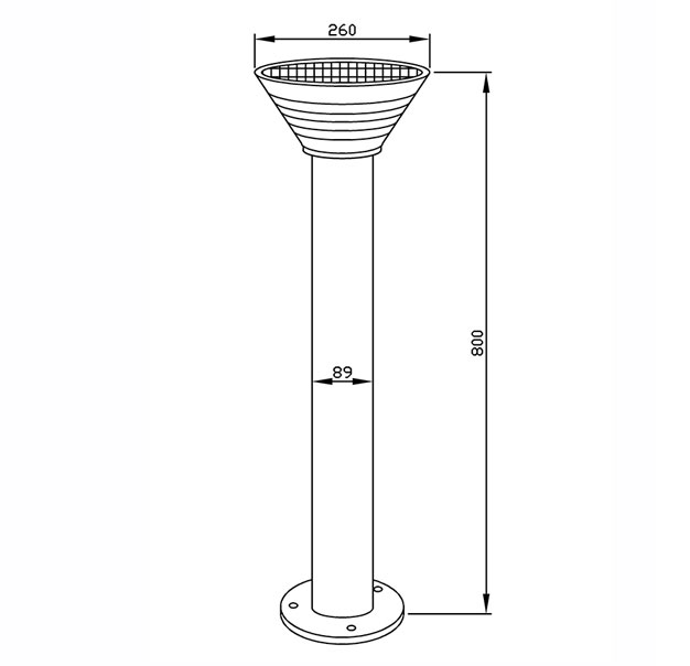 Solar Lawn Light - 4.5W Solar Lawn Light