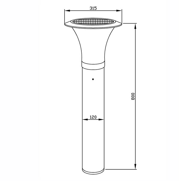 Solar Lawn Light - 4.5W Solar Lawn Light