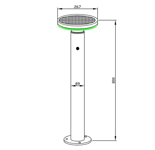 Solar Lawn Light - 4.5W Solar Lawn Light