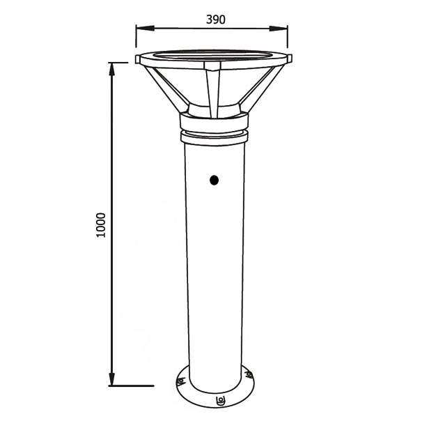 Solar Lawn Light - 6W Solar Lawn Light